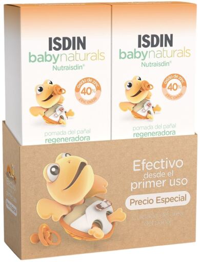 Isdin Babynaturals Regenerating Diaper Ointment Pack 2 X 100 ml