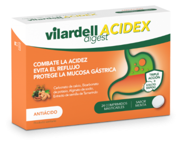 Vilardell Digest Acidex Mint Flavor 24 Chewable Tablets
