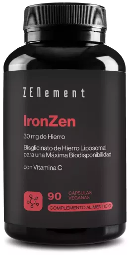 Zenement IronZen 30 mg Iron with Vitamin C 90 Capsules