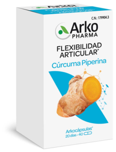 Arkopharma Arkoc&aacute;psulas Turmeric Joint Flexibility 40 Capsules