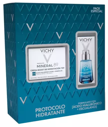 Vichy Min&eacute;ral 89 Moisturizing Cream Case 2 Pieces