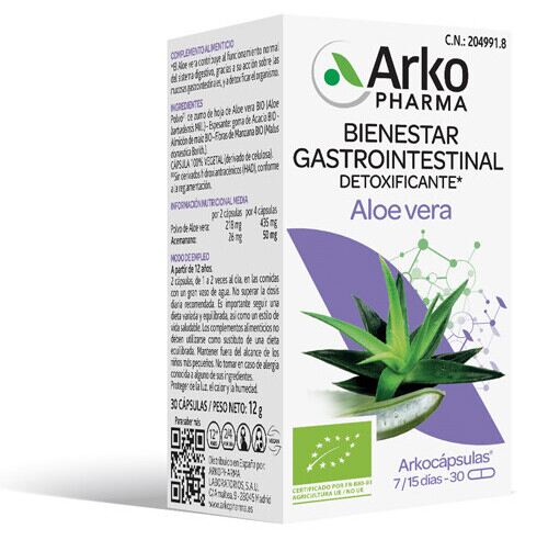 Arkopharma Arkocapsulas Aloe Vera 30 Capsules
