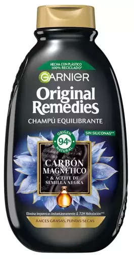 Garnier Original Remedies Magnetic Charcoal Shampoo 400 ml