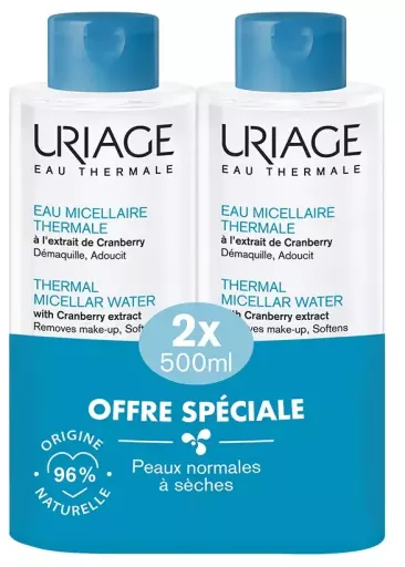 Thermal Micellar Water for Normal-Dry Skin 2 x 500ml Pack