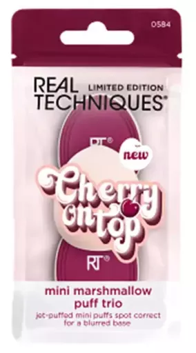 Real Techniques Cherry On Top Mini Marshmallow Puff Trio 3 Pieces